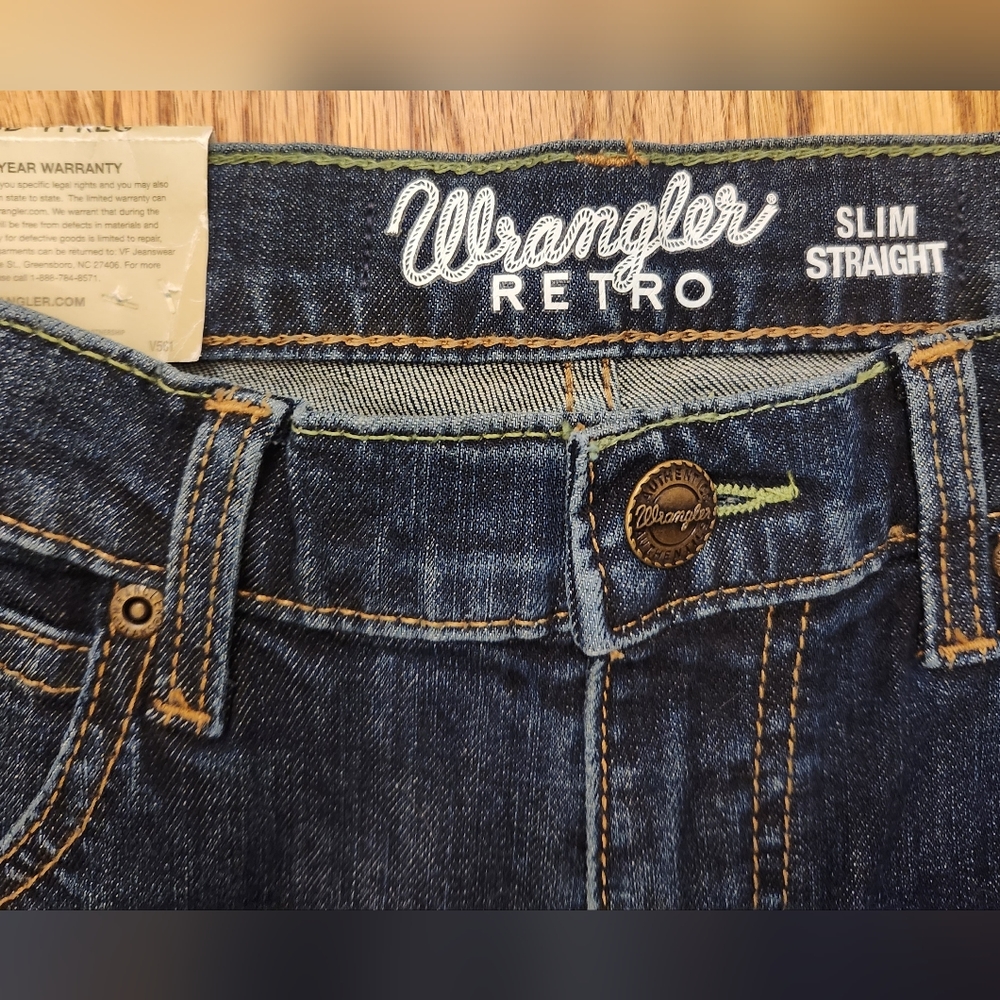 11 Boys Reg Wrangler Retro Slim Straight Jeans *New w/tags - Picture 3 of 7